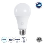 GloboStar® 60054 Λάμπα LED E27 A60 Γλόμπος 10W 990lm 260° AC 175-265V IP20 Φ6 x Υ11cm Ψυχρό Λευκό 6000K με Αισθητήρα Κίνησης Micro Wave - 3 Χρόνια Εγγύηση