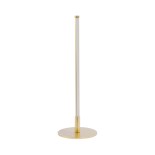 GloboStar® DALUMA 60469 Επιτραπέζιο Φωτιστικό LED CCT 8W 880lm 200° AC 220-240V - Εναλλαγή Φωτισμού μέσω On/Off All In One Ψυχρό 6000k+Φυσικό 4500k+Θερμό 2700k Μ15 x Π15 x Υ46cm - Χρυσό - 3 Χρόνια Εγγύηση