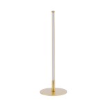 GloboStar® DALUMA 60469 Επιτραπέζιο Φωτιστικό LED CCT 8W 880lm 200° AC 220-240V - Εναλλαγή Φωτισμού μέσω On/Off All In One Ψυχρό 6000k+Φυσικό 4500k+Θερμό 2700k Μ15 x Π15 x Υ46cm - Χρυσό - 3 Χρόνια Εγγύηση