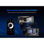 GloboStar® 73158 R9 SKYDANCE Ασύρματο Χειριστήριο RF 2.4Ghz 1 Group για όλα τα Πολύχρωμα SKYDANCE Controller DC 3V 1 x CR2032 - IP20  Μ10.7 x Π5.8 x Υ1cm - 5 Χρόνια Εγγύηση