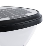 GloboStar® SOLARMIS 90521 LED Solar Bollard Light Κολωνάκι Κήπου Εξωτερικού Χώρου 10W 180lm 120° με Ενσωματωμένο Φωτοβολταϊκό Panel 6V 5W & Επαναφορτιζόμενη Μπαταρία Li-ion 3.2V 6000mAh με Αισθητήρα Ημέρας-Νύχτας - Αδιάβροχο IP65 Φ26 x Υ60cm Ψυχρό Λευκό 6