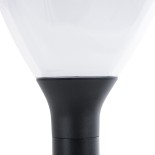 GloboStar® SOLARMIS 90521 LED Solar Bollard Light Κολωνάκι Κήπου Εξωτερικού Χώρου 10W 180lm 120° με Ενσωματωμένο Φωτοβολταϊκό Panel 6V 5W & Επαναφορτιζόμενη Μπαταρία Li-ion 3.2V 6000mAh με Αισθητήρα Ημέρας-Νύχτας - Αδιάβροχο IP65 Φ26 x Υ60cm Ψυχρό Λευκό 6
