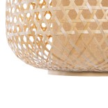 GLOBOSTAR® MAURITIUS 00901 Boho Κρεμαστό Φωτιστικό Οροφής με Ντουί 1 x E27 AC 220-240V IP20 - Μπεζ - Μ40 x Π40 x Υ60cm