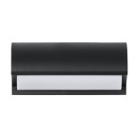 GLOBOSTAR® HORIZON 60693 Φωτιστικό Τοίχου - Απλίκα Εσωτερικού/Εξωτερικού Χώρου LED 15W 1575lm 120° AC175-265V Αδιάβροχο IP65 - Πλαστικό Σώμα - Φυσικό λευκό 4500K - Μ23.5 x Π11 x Υ10cm - Μαύρο - Bridgelux Chip - 3 Χρόνια Εγγύηση