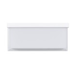 GLOBOSTAR® CITYSCAPE 60697 Φωτιστικό Τοίχου - Απλίκα Εσωτερικού/Εξωτερικού Χώρου LED 18W 1890lm 120° AC175-265V Αδιάβροχο IP65 - Πλαστικό Σώμα - Φυσικό λευκό 4500K - Μ23.5 x Π11 x Υ10cm - Λευκό - Bridgelux Chip - 3 Χρόνια Εγγύηση