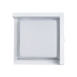 GLOBOSTAR® APEX 60772 Φωτιστικό Τοίχου - Απλίκα Εσωτερικού/Εξωτερικού Χώρου LED 10W 1050lm 120° AC175-265V Αδιάβροχο IP65 - Πλαστικό Σώμα - Φυσικό λευκό 4500K - Μ17 x Π17 x Υ9cm - Λευκό - Bridgelux Chip - 3 Χρόνια Εγγύηση