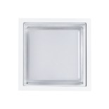 GLOBOSTAR® MAJESTIC 60775 Φωτιστικό Τοίχου - Απλίκα Εσωτερικού/Εξωτερικού Χώρου LED 10W 1050lm 120° AC175-265V Αδιάβροχο IP65 - Πλαστικό Σώμα - Φυσικό λευκό 4500K - Μ17 x Π17 x Υ9cm - Λευκό - Bridgelux Chip - 3 Χρόνια Εγγύηση