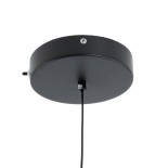 GLOBOSTAR® ZANE 60933 Μοντέρνο Κρεμαστό Φωτιστικό Οροφής LED 18W 2016lm 120° AC 220-240V IP20 Ρυθμιζόμενο Λευκό CCT με Χειριστήριο από 2700K έως 6000K Dimmable - Lumileds SMD Chip - Μαύρο Ματ & Χρυσό - Μ15 x Π15 x Υ20cm - 3 Χρόνια Εγγύηση