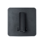 GloboStar® LADY-S 60942 Μοντέρνο Φωτιστικό Τοίχου - Απλίκα Ξενοδοχείου Bed Side LED 6W 600lm 36° & 360° AC 220-240V - Reading Light & Κρυφός Φωτισμός - Φορτιστής USB 3A - Μ15 x Π15 x Υ7cm - Φυσικό Λευκό 4500K - Μαύρο - 3 Χρόνια Εγγύηση