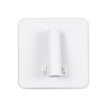 GloboStar® LADY-S 60943 Μοντέρνο Φωτιστικό Τοίχου - Απλίκα Ξενοδοχείου Bed Side LED 6W 600lm 36° & 360° AC 220-240V - Reading Light & Κρυφός Φωτισμός - Φορτιστής USB 3A - Μ15 x Π15 x Υ7cm - Φυσικό Λευκό 4500K - Λευκό - 3 Χρόνια Εγγύηση