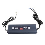 GloboStar® 60967 Αδιάβροχο Μεταλλικό Τροφοδοτικό VDE για Προϊόντα LED 400W 16.67A - AC 220-240V σε DC 24V με 1.2m Καλώδιο Τροφοδοσίας  - Αδιάβροχο IP68 - M25.5 x W7.5 x H4cm  - 3 Χρόνια Εγγύηση