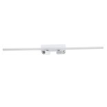 GLOBOSTAR® BARETTI 61227 Φωτιστικό Οροφής Linear Design LED CCT με Κινούμενα Σποτ LED Downlight 24W 2688lm 160° & 45° AC 220-240V IP20  - Εναλλαγή Φωτισμού μέσω Διακόπτη On/Off All In One Ψυχρό 6000k+Φυσικό 4500k+Θερμό 2700k - Μ80 x Π5.5 x Υ5 cm - Λευκό -