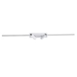 GLOBOSTAR® BARETTI 61227 Φωτιστικό Οροφής Linear Design LED CCT με Κινούμενα Σποτ LED Downlight 24W 2688lm 160° & 45° AC 220-240V IP20  - Εναλλαγή Φωτισμού μέσω Διακόπτη On/Off All In One Ψυχρό 6000k+Φυσικό 4500k+Θερμό 2700k - Μ80 x Π5.5 x Υ5 cm - Λευκό -
