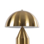 GloboStar® URANUS-S 61451 Μοντέρνο Επιτραπέζιο Φωτιστικό Πορτατίφ Δίφωτο 2 x E27 AC220-240V IP20 - Φ25 x Υ39cm - Χρυσό Πλατίνα Μεταλλικό Καμπάνα με Διακόπτη On/Off - 5 Χρόνια Εγγύηση