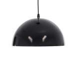 GloboStar® MEDEA 01004 Μοντέρνο Κρεμαστό Φωτιστικό Καμπάνα Μονόφωτο 1 x E27 IP20 Μαύρο & Χρυσό Μέταλλο - Μ30 x Π30 x Y16cm