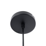 GloboStar® LUNE 01341 Μοντέρνο Κρεμαστό Φωτιστικό Καμπάνα Μονόφωτο 1 x E27 IP20 Μαύρο & Χρυσό Μέταλλο - Μ40 x Π40 x Υ20cm