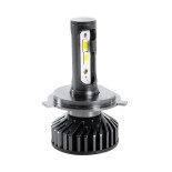 GLOBOSTAR® LEDKITF2 82022 Λάμπα H4 CANbus LED 30W/60W 3500lm/7000lm 360° DC 12-24V Αδιάβροχο IP65 Ψυχρό Λευκό 6000K - CREE COB Chip - Μ4 x Π4 x Υ7cm - Πακέτο 2 Τεμαχίων - 2 Χρόνια Εγγύηση