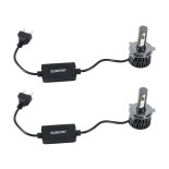 GLOBOSTAR® LEDKITF2 82022 Λάμπα H4 CANbus LED 30W/60W 3500lm/7000lm 360° DC 12-24V Αδιάβροχο IP65 Ψυχρό Λευκό 6000K - CREE COB Chip - Μ4 x Π4 x Υ7cm - Πακέτο 2 Τεμαχίων - 2 Χρόνια Εγγύηση