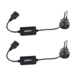GloboStar® 82026 H10 F2 Line KIT Βασικού Φωτισμού Αυτοκινήτου & Φορτηγού 3rd Generation Can-Bus Series LED CREE CXB COB 30W/60W 3500lm/7000lm DC 12-24V Αδιάβροχο IP65 Ψυχρό Λευκό 6000K