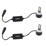 GLOBOSTAR® LEDKITF2 82030 Λάμπα HB4 9006 CANbus LED 30W/60W 3500lm/7000lm 360° DC 12-24V Αδιάβροχο IP65 Ψυχρό Λευκό 6000K - CREE COB Chip - Μ4 x Π4 x Υ6.6cm - Πακέτο 2 Τεμαχίων - 2 Χρόνια Εγγύηση