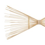 GLOBOSTAR® FISH 01927 Boho Κρεμαστό Φωτιστικό Οροφής με Ντουί 2 x E27 AC 220-240V IP20 - Μπεζ - Μ130 x Π42 x Υ42cm