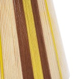 GloboStar® SALERNO 02334 Boho Κρεμαστό Φωτιστικό Καμπάνα Μονόφωτο 1 x E27 IP20 Μπεζ, Καφέ & Κίτρινο Βαμβακερό Νήμα - Μ50 x Π50 x Υ60cm