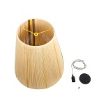 GloboStar® SALERNO 02334 Boho Κρεμαστό Φωτιστικό Καμπάνα Μονόφωτο 1 x E27 IP20 Μπεζ, Καφέ & Κίτρινο Βαμβακερό Νήμα - Μ50 x Π50 x Υ60cm