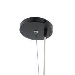 GloboStar® MONTANA 02380 Boho Κρεμαστό Φωτιστικό Καμπάνα Μονόφωτο 1 x E27 IP20 Μπεζ Ξύλο - Μ120 x Π120 x Υ60cm