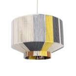 GLOBOSTAR® SALERNO 02388 Boho Κρεμαστό Φωτιστικό Οροφής με Ντουί 1 x E27 AC 220-240V IP20 - Πολύχρωμο - Μ40 x Π40 x Υ35cm