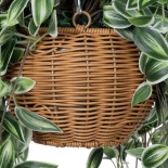 GloboStar® Artificial Garden GOLDEN BELL WILLOW HANGING PLANT 20627 Τεχνητό Κρεμαστό Διακοσμητικό Φυτό Ιτίας  Y80cm