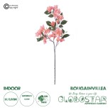 GloboStar® Artificial Garden BOUGAUVILLEA BRANCH 20647 Τεχνητό Διακοσμητικό Κλαδί Μπουκανβίλιας Ροζ - Πορτοκαλί Y80cm