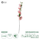 GloboStar® Artificial Garden BOUGAUVILLEA BRANCH 20655 Τεχνητό Διακοσμητικό Κλαδί Μπουκανβίλιας Ροζ - Πορτοκαλί Y80cm
