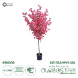 GloboStar® Artificial Garden BOUGANVILLEA 20664 Τεχνητό Διακοσμητικό Φυτό με Ανθη Μπουκανβίλιας Φουξ Υ150cm