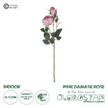 GloboStar® Artificial Garden PINK DAMASK CLIMBING ROSE BRANCH 21199 Τεχνητό Διακοσμητικό Κλαδί Τριαντάφυλλο Ροζ Y55cm