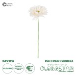 GloboStar® Artificial Garden PALE PINK GERBERABRANCH 21204 Τεχνητό Διακοσμητικό Κλαδί Ζέρμπερας Απαλό Ροζ Y44cm
