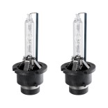 GloboStar® 84028 Λάμπες Αυτοκινήτου HID Xenon D4S Super Vision High Brightness +60% E1 ECER37 360° DC 12-24V IP20  Φ3.5 x  Υ7.5cm 4300K- Σετ 2 Τεμαχίων
