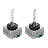 GloboStar® 84034 Λάμπες Αυτοκινήτου HID Xenon D3S Super Vision High Brightness +60% E1 ECER37 360° DC 12-24V IP20  Μ4 x  Π5 x Υ8cm 6000K- Σετ 2 Τεμαχίων