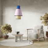 GLOBOSTAR® SAIGE 01921 Boho Κρεμαστό Φωτιστικό Οροφής με Ντουί 1 x E27 AC 220-240V IP20 - Πολύχρωμο - Μ30 x Π30 x Υ48cm