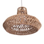 GLOBOSTAR® JENSON 00910 Boho Κρεμαστό Φωτιστικό Οροφής με Ντουί 1 x E27 AC 220-240V IP20 - Μπεζ - Μ38 x Π38 x Υ24cm