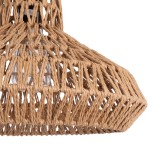 GLOBOSTAR® JENSON 00910 Boho Κρεμαστό Φωτιστικό Οροφής με Ντουί 1 x E27 AC 220-240V IP20 - Μπεζ - Μ38 x Π38 x Υ24cm