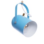 GLOBOSTAR® HAZEL 00927 Μοντέρνο Κρεμαστό Φωτιστικό Οροφής με Ντουί 1 x E27 AC 220-240V IP20 - Μπλε, Άσπρο & Χρυσό - Μ12 x Π12 x Υ27cm