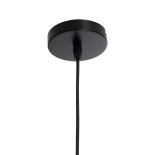 GloboStar® HEXAGON 01194 Μοντέρνο Κρεμαστό Φωτιστικό Καμπάνα Μονόφωτο 1 x E27 IP20 Μαύρο & Χρυσό Μέταλλο - Μ25 x Π25 x Υ15cm