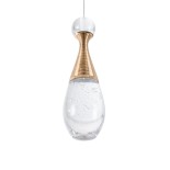 GLOBOSTAR® JADORE 01232 Μοντέρνο Κρεμαστό Φωτιστικό Οροφής LED 5W 400lm 120° AC 220-240V IP20 Θερμό Λευκό 2700K - Lumileds SMD Chip - Χρυσό & Διάφανο - Μ8 x Π8 x Υ26cm - 2 Χρόνια Εγγύηση
