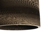 GloboStar® SANTORINI 01290 Boho Κρεμαστό Φωτιστικό Καπέλο Μονόφωτο 1 x E27 IP20 3D Καφέ Χαρτί - Μ30 x Π30 x Y20cm