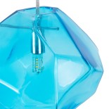 GloboStar® RINA 01306 Μοντέρνο Κρεμαστό Φωτιστικό Μπάλα Μονόφωτο 1 x G9 IP20 Γαλάζιο Γυαλί - Μ20 x Π20 x Υ20cm