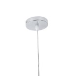 GloboStar® RINA 01307 Μοντέρνο Κρεμαστό Φωτιστικό Οροφής Μονόφωτο 1 x G9 Γυάλινο Γκρι Διάφανο Μ14 x Π17 x Υ17cm