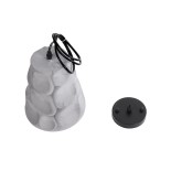 GloboStar® TRIBECA 01327 Μοντέρνο Industrial Κρεμαστό Φωτιστικό Οροφής Μονόφωτο 1 x E27  Γκρι Τσιμέντο Καμπάνα Φ18 x Y23cm