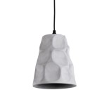 GloboStar® TRIBECA 01327 Μοντέρνο Industrial Κρεμαστό Φωτιστικό Οροφής Μονόφωτο 1 x E27  Γκρι Τσιμέντο Καμπάνα Φ18 x Y23cm