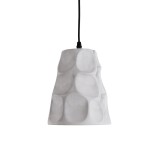 GloboStar® TRIBECA 01327 Μοντέρνο Industrial Κρεμαστό Φωτιστικό Οροφής Μονόφωτο 1 x E27  Γκρι Τσιμέντο Καμπάνα Φ18 x Y23cm