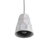 GloboStar® TRIBECA 01327 Μοντέρνο Industrial Κρεμαστό Φωτιστικό Οροφής Μονόφωτο 1 x E27  Γκρι Τσιμέντο Καμπάνα Φ18 x Y23cm